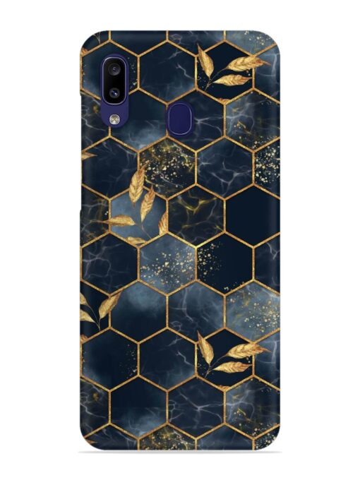 Marble Hexagon Seamless Snap Case for Samsung Galaxy A20