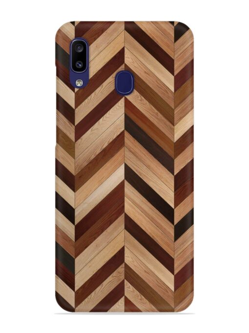 Seamless Wood Parquet Snap Case for Samsung Galaxy A20 Zapvi