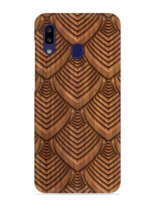 Carved Pattern On Snap Case for Samsung Galaxy A20 Zapvi