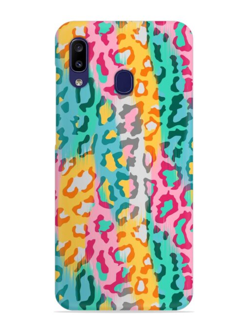 Seamless Vector Colorful Snap Case for Samsung Galaxy A20 Zapvi