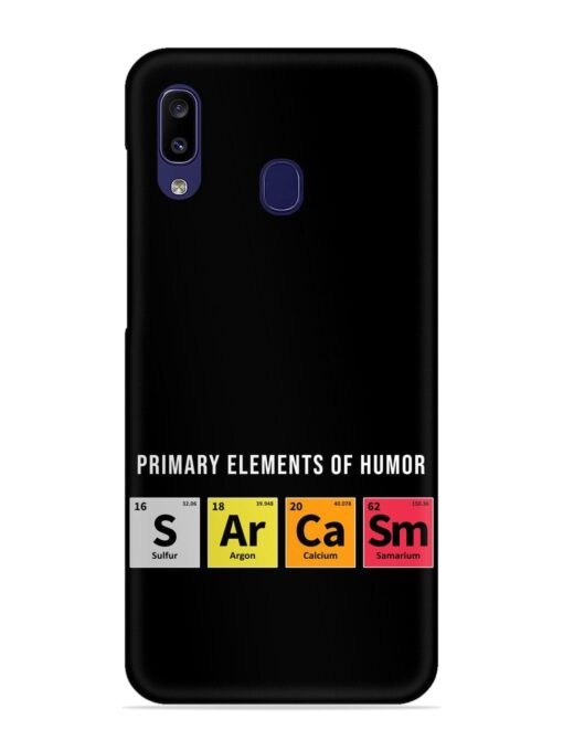 Primary Elements Humor Snap Case for Samsung Galaxy A20 Zapvi