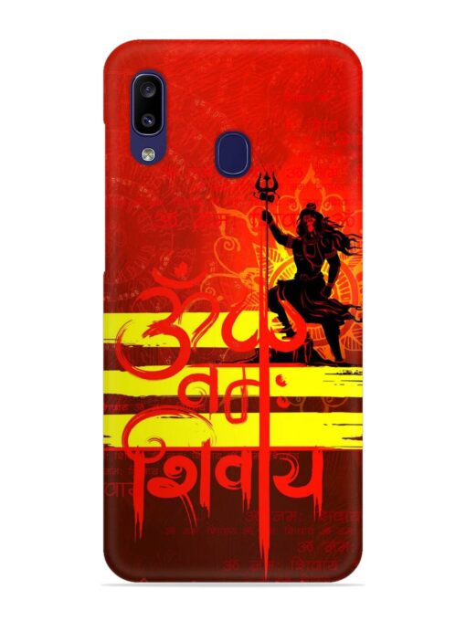 Illustration Lord Shiva Snap Case for Samsung Galaxy A20 Zapvi