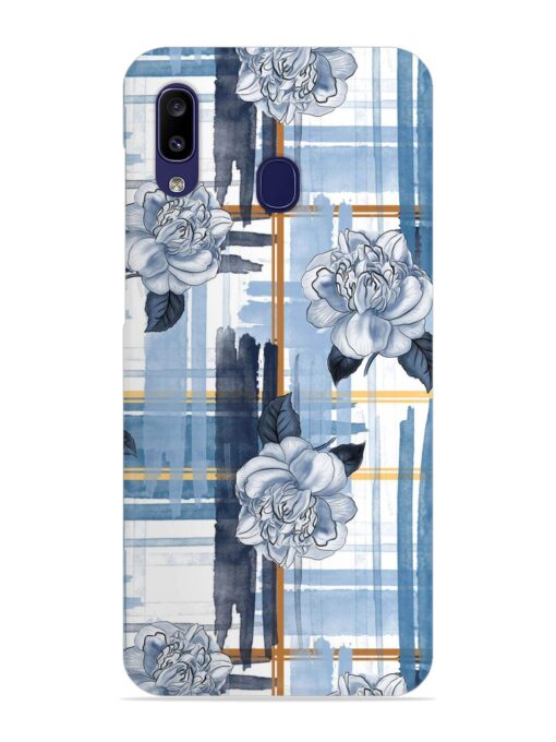 Watercolor Pattern Rose Snap Case for Samsung Galaxy A20 Zapvi