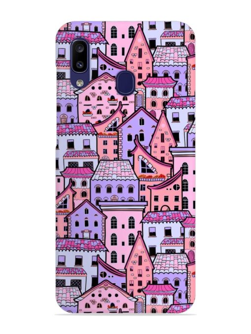 Seamless Pattern Houses Snap Case for Samsung Galaxy A20 Zapvi