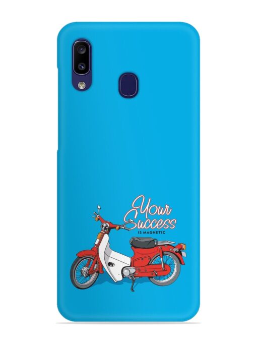 Motorcycles Image Vector Snap Case for Samsung Galaxy A20 Zapvi