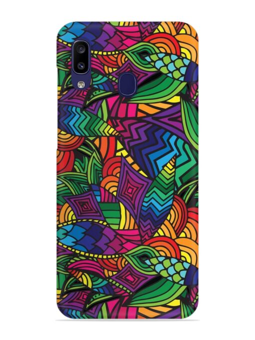 Abstract Multicolor Seamless Snap Case for Samsung Galaxy A20 Zapvi