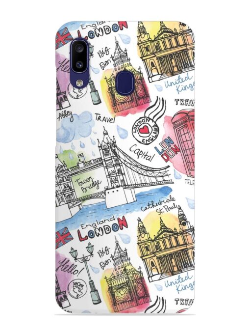 Vector London Landmark Snap Case for Samsung Galaxy A20 Zapvi