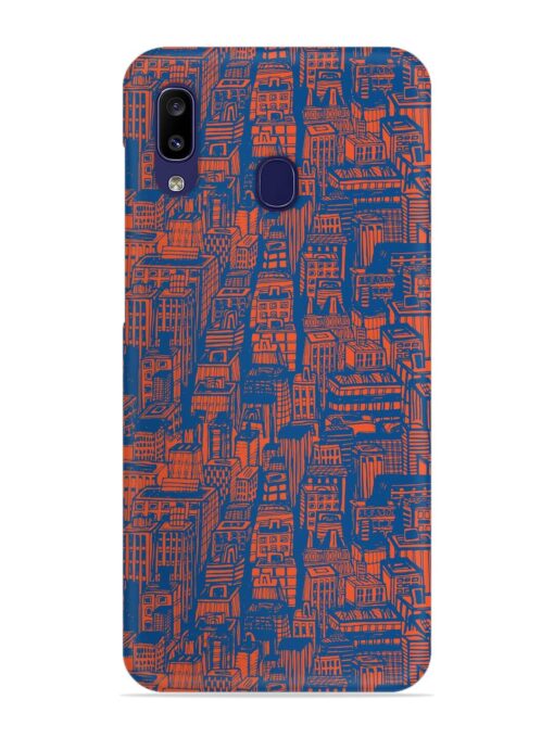 Hand Drawn Seamless Snap Case for Samsung Galaxy A20 Zapvi