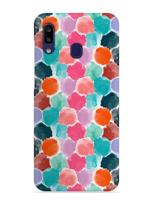 Colorful Seamless Pattern Snap Case for Samsung Galaxy A20 Zapvi