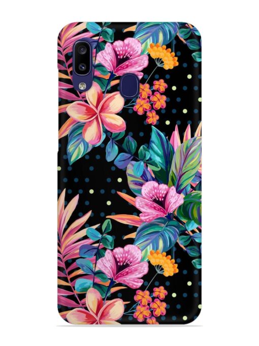 Seamless Floral Pattern Snap Case for Samsung Galaxy A20 Zapvi