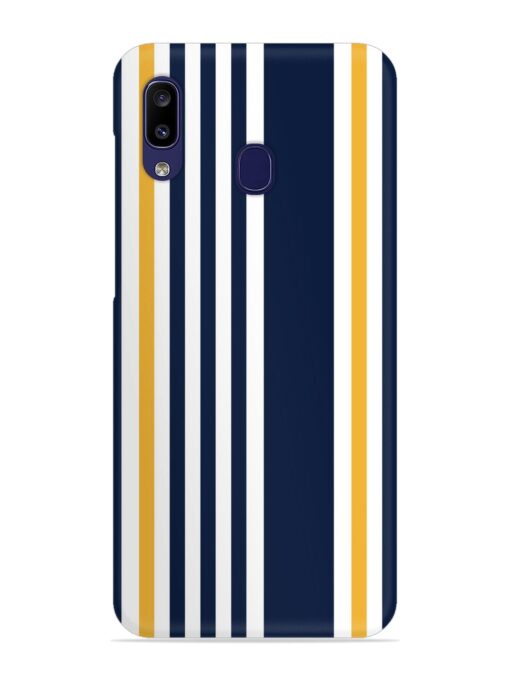 Seamless Stripe Pattern Snap Case for Samsung Galaxy A20 Zapvi