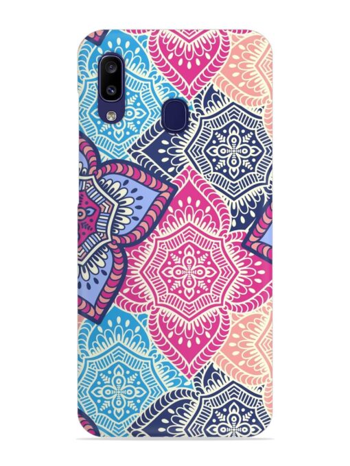 Ethnic Floral Seamless Snap Case for Samsung Galaxy A20 Zapvi