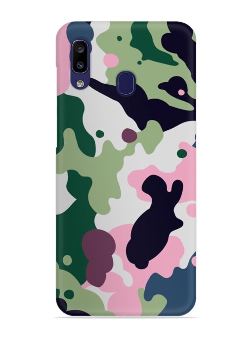 Seamless Funky Camouflage Snap Case for Samsung Galaxy A20 Zapvi