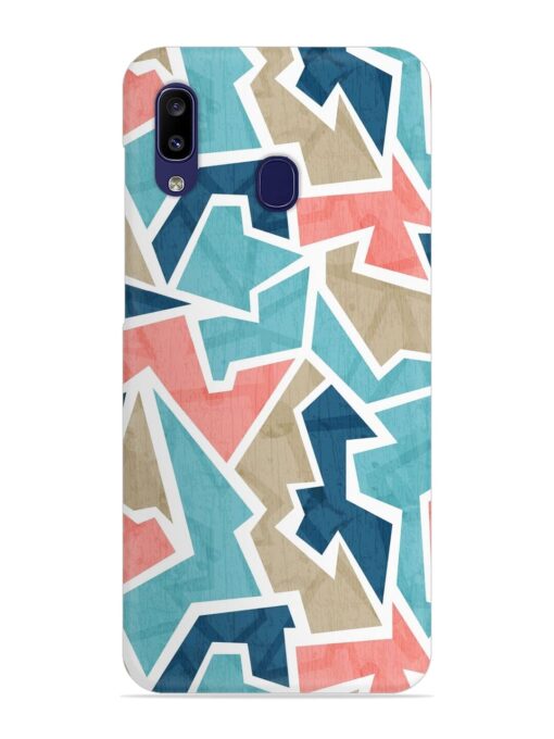 Vintage Geometric Triangle Snap Case for Samsung Galaxy A20 Zapvi