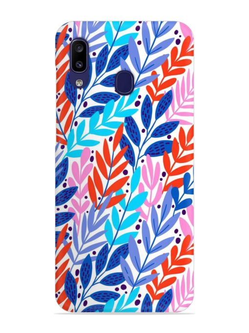 Bright Floral Tropical Snap Case for Samsung Galaxy A20 Zapvi