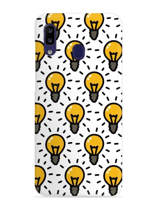 Light Bulb Seamless Snap Case for Samsung Galaxy A20 Zapvi