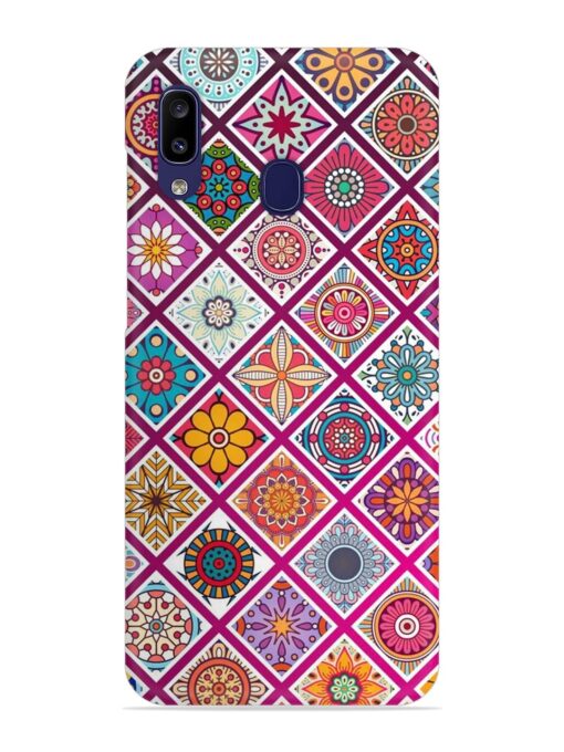 Seamless Tile Pattern Snap Case for Samsung Galaxy A20 Zapvi