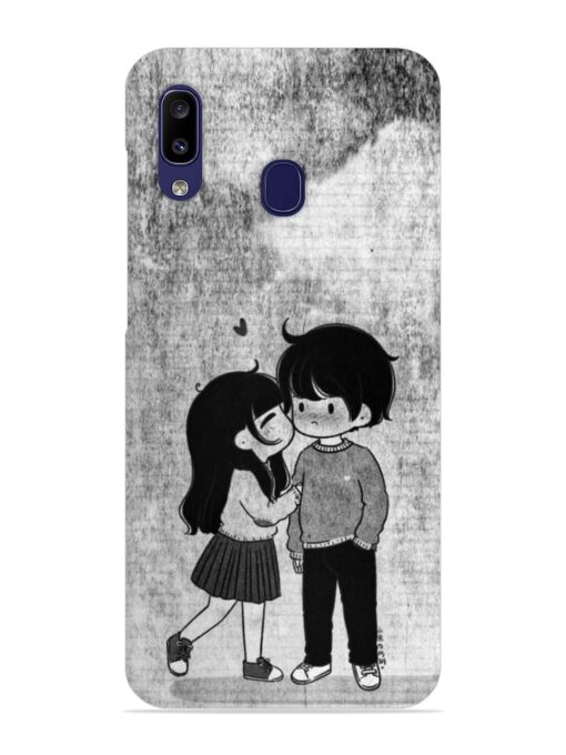 Couple Love Highlights Snap Case for Samsung Galaxy A20 Zapvi