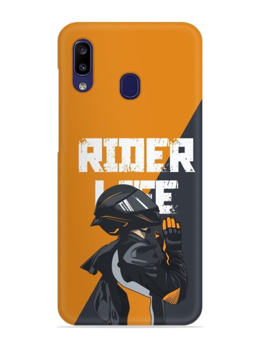 Rider Life Snap Case for Samsung Galaxy A20 Zapvi