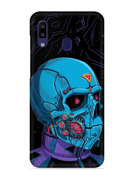 Skull Robo Vector Snap Case for Samsung Galaxy A20 Zapvi