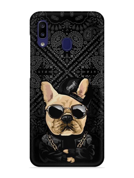 Gangsta Cool Sunglasses Dog Snap Case for Samsung Galaxy A20 Zapvi