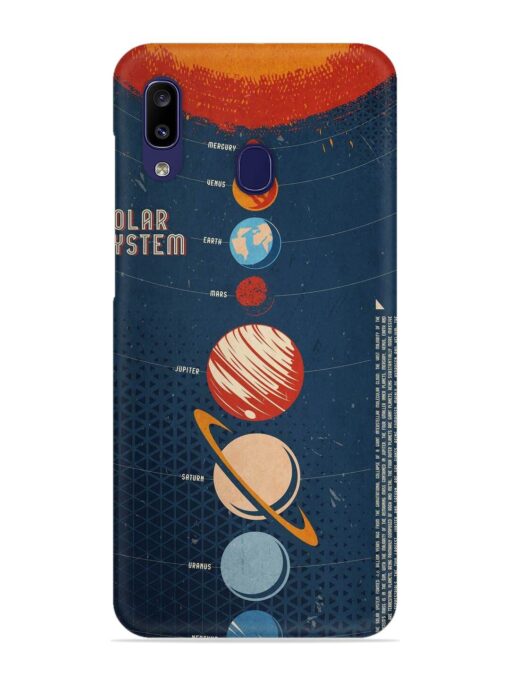 Solar System Vector Snap Case for Samsung Galaxy A20 Zapvi