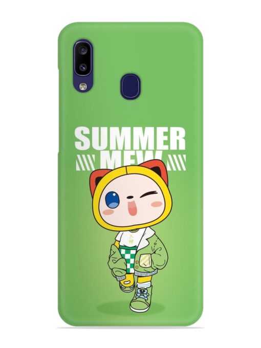 Summer Mew Snap Case for Samsung Galaxy A20 Zapvi