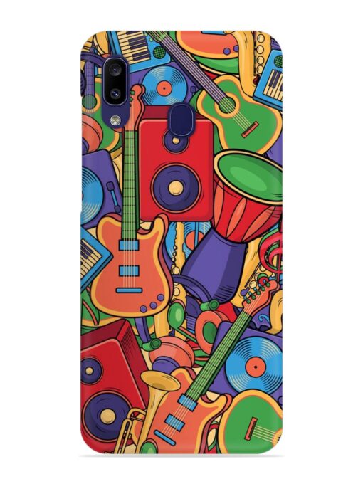 Colorful Music Art Snap Case for Samsung Galaxy A20 Zapvi