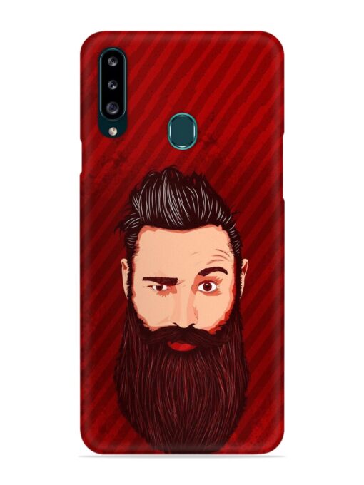 Beardo Man Snap Case for Samsung Galaxy A20S Zapvi