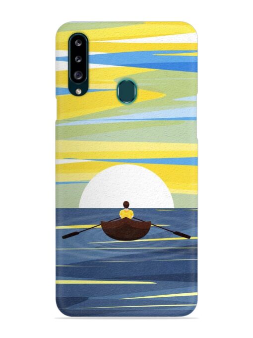 Rowing Person Ferry Paddle Snap Case for Samsung Galaxy A20S Zapvi