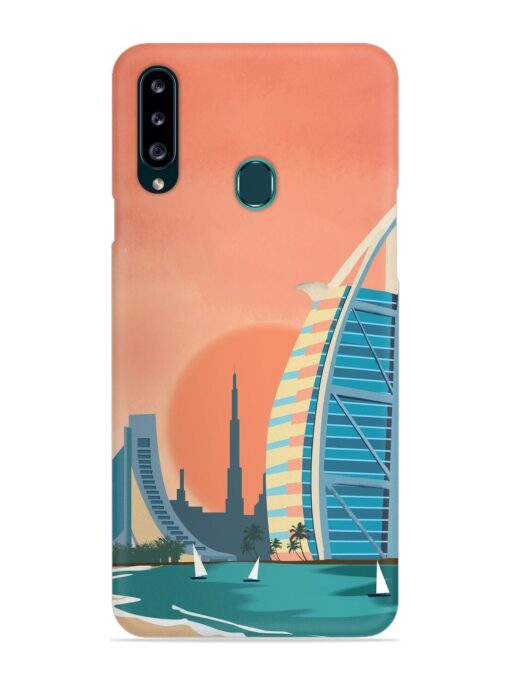 Dubai Architectural Scenery Snap Case for Samsung Galaxy A20S Zapvi