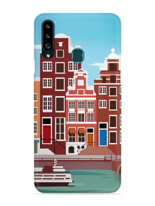 Scenery Architecture Amsterdam Landscape Snap Case for Samsung Galaxy A20S Zapvi