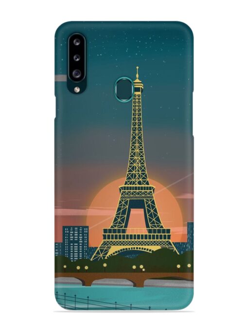 Scenery Architecture France Paris Snap Case for Samsung Galaxy A20S Zapvi