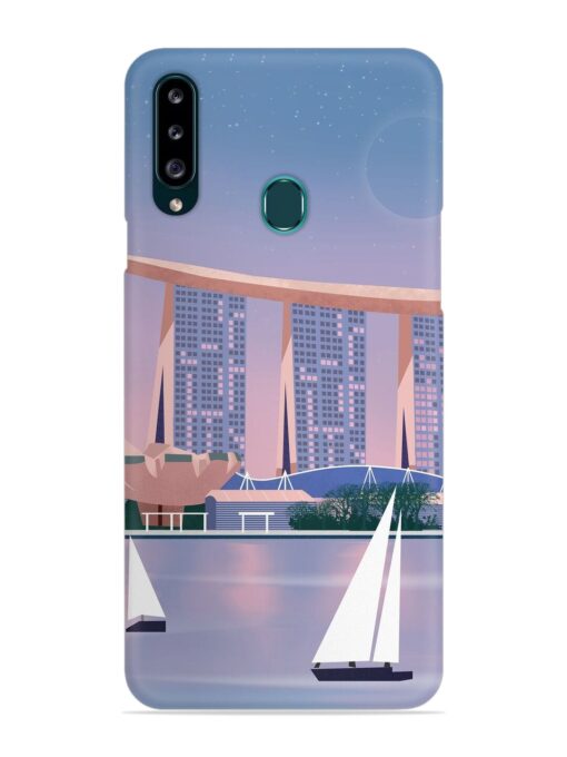 Singapore Scenery Architecture Snap Case for Samsung Galaxy A20S Zapvi