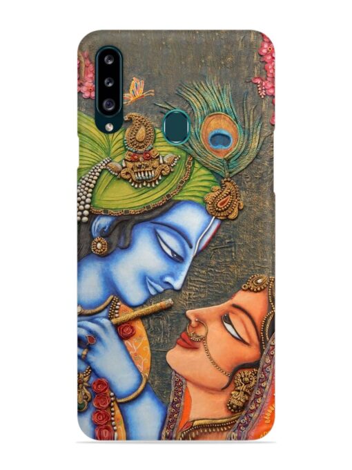 Lord Radha Krishna Flute Art Snap Case for Samsung Galaxy A20S Zapvi