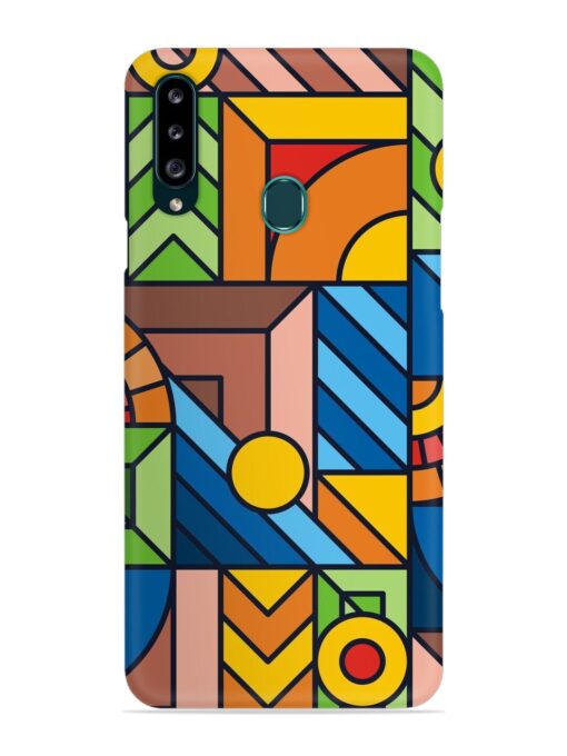 Colorful Geometric Snap Case for Samsung Galaxy A20S Zapvi