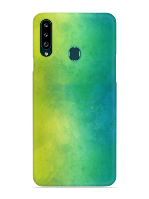 Yellow Green Gradient Snap Case for Samsung Galaxy A20S Zapvi