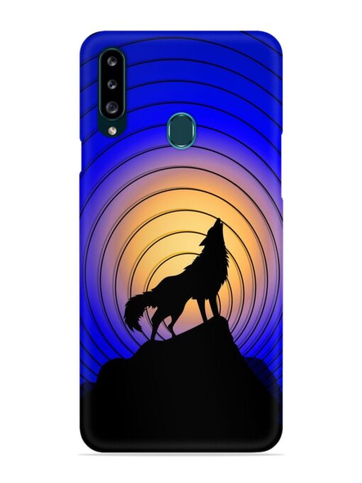 Fox Roaring Design Snap Case for Samsung Galaxy A20S