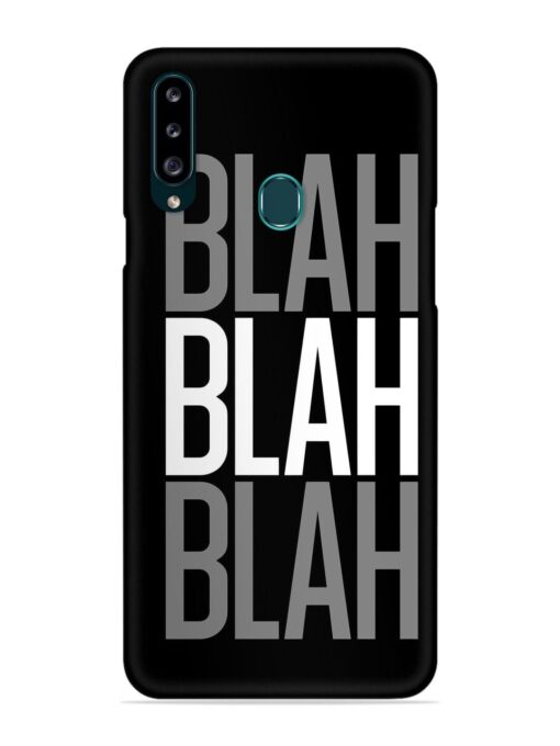 Blah Blah Blah Wallpaper Snap Case for Samsung Galaxy A20S Zapvi