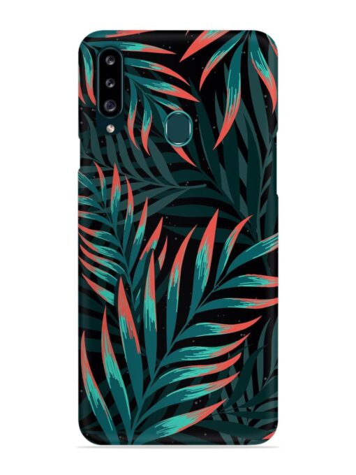 Green Leaf Art Snap Case for Samsung Galaxy A20S