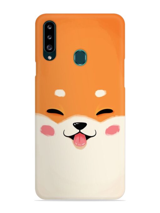 Happy Cat Art Snap Case for Samsung Galaxy A20S Zapvi