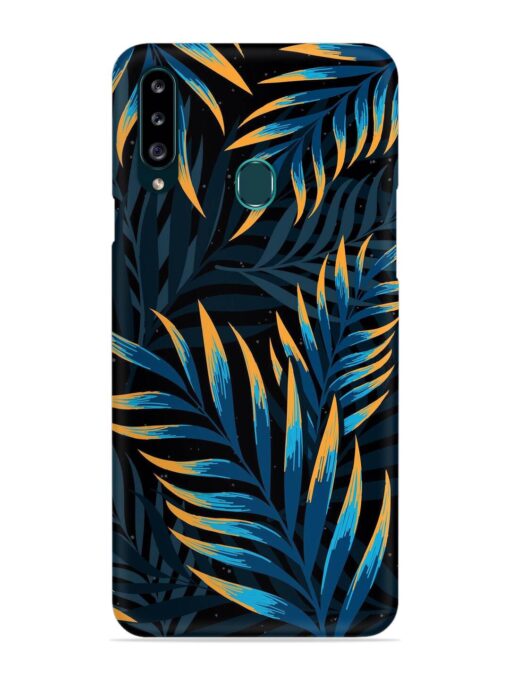 Abstract Leaf Art Snap Case for Samsung Galaxy A20S Zapvi