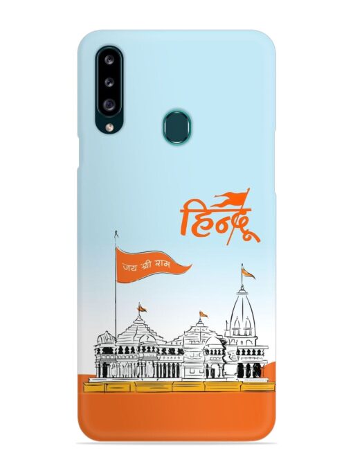 Ram Mandir Hindu Snap Case for Samsung Galaxy A20S Zapvi