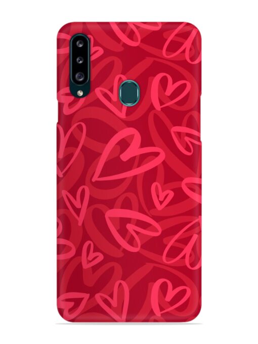 Seamless Romantic Pattern Snap Case for Samsung Galaxy A20S Zapvi