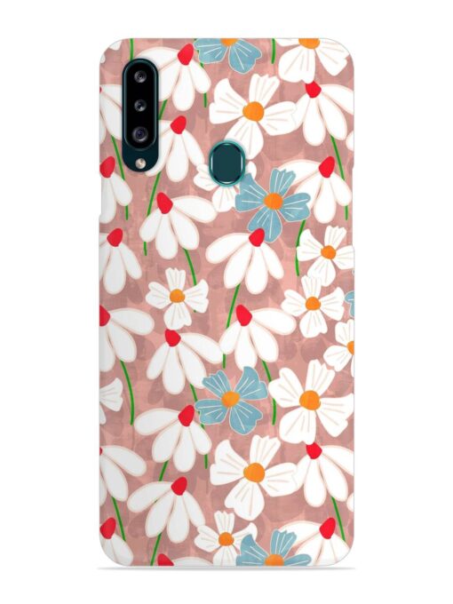 Abstract Petal Flowers Snap Case for Samsung Galaxy A20S Zapvi