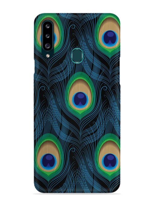 Seamless Pattern Peacock Snap Case for Samsung Galaxy A20S Zapvi