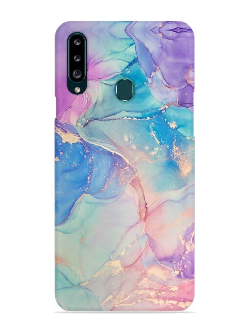 Alcohol Ink Colors Snap Case for Samsung Galaxy A20S Zapvi