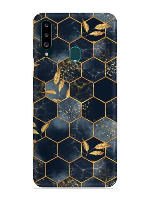 Marble Hexagon Seamless Snap Case for Samsung Galaxy A20S Zapvi