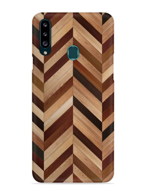 Seamless Wood Parquet Snap Case for Samsung Galaxy A20S Zapvi