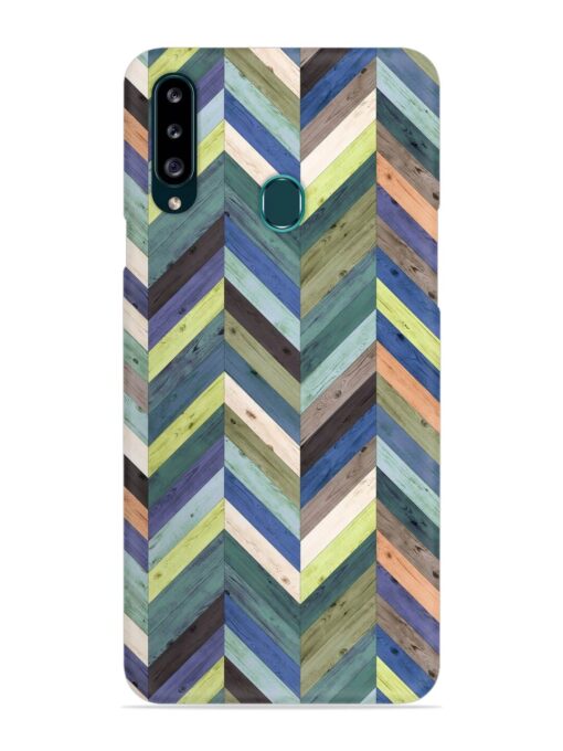 Chevron Random Color Snap Case for Samsung Galaxy A20S Zapvi